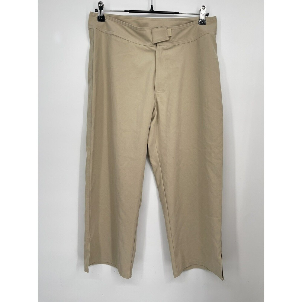 Patagonia 8 Cropped Pants Women Tan Good Wide Leg Hiking Outdoor Capri